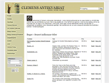 Tablet Screenshot of clemensantikvariat.dk